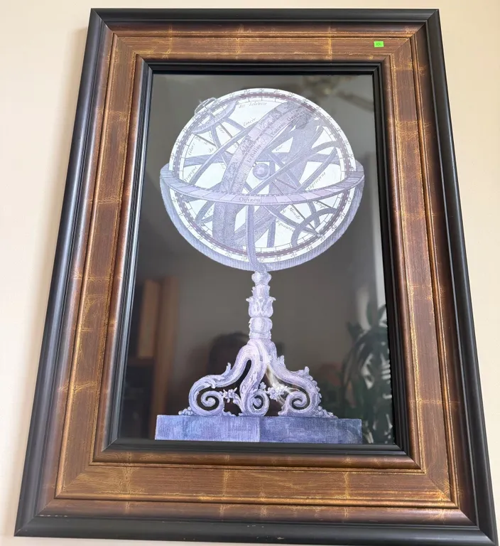 Framed Print of Armillary Sphere Illustration
