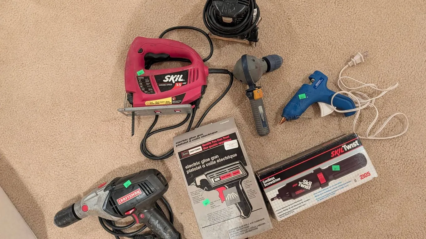 Power Tools: Skil, Craftsman, Glue Guns, Screwdriver