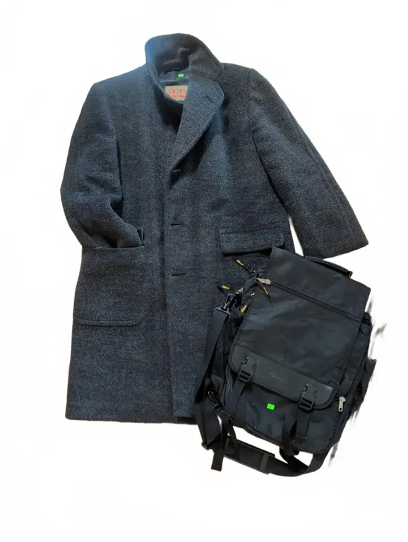 Eaton's Alpaca Wool Overcoat and Ogio Techno Backpack