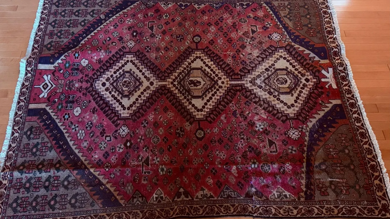 Geometric Patterned Handmade Wool Area Rug