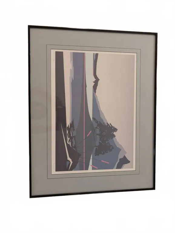 Secret Valley Signed Print by A. Costa, Framed Art