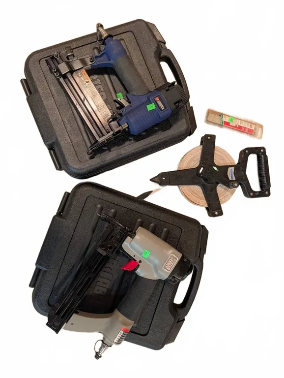 Porter-Cable and Senco Pneumatic Nailers with Tape Measure