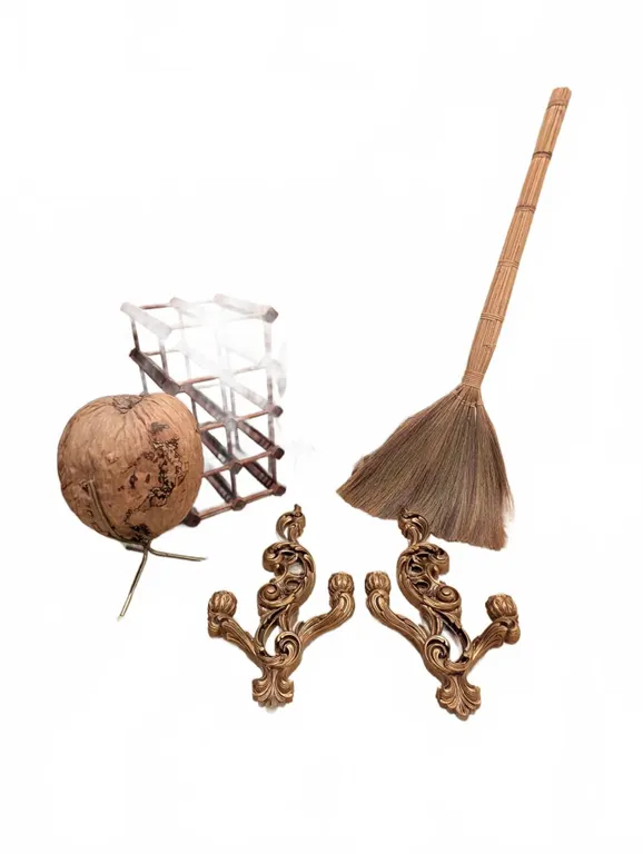 Home Decor Lot With Wall Art, Brass Sconces, and More