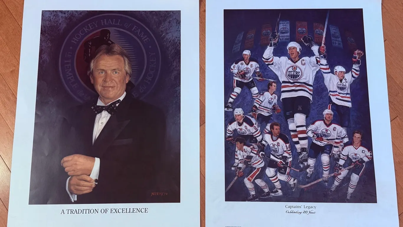 Edmonton Oilers Commemorative Hockey Posters