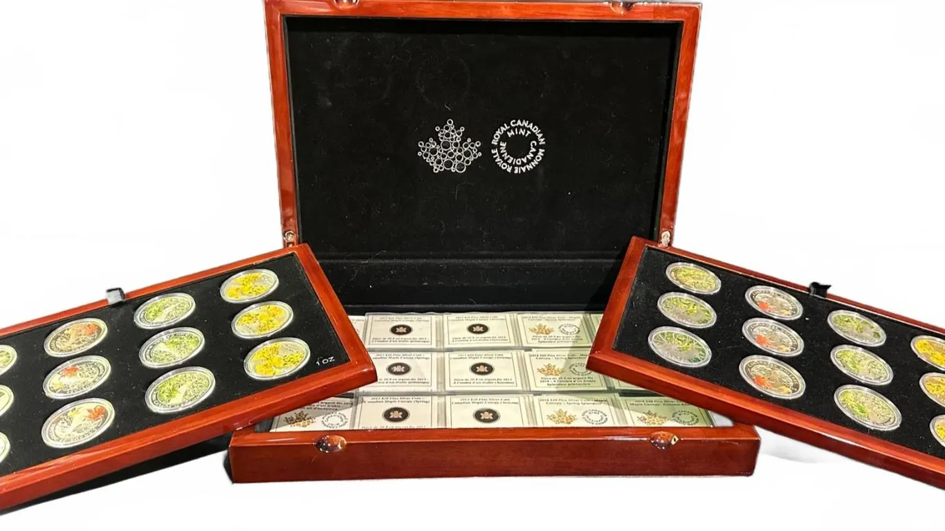 24 Canadian Royal Mint 'Seasons' .9999 Silver Coins, 1oz Each