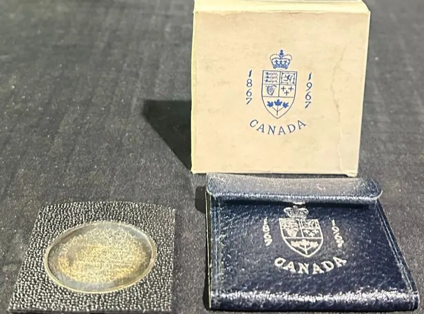 1967 Canadian Confederation Centennial .925 Silver Medallion, 25g