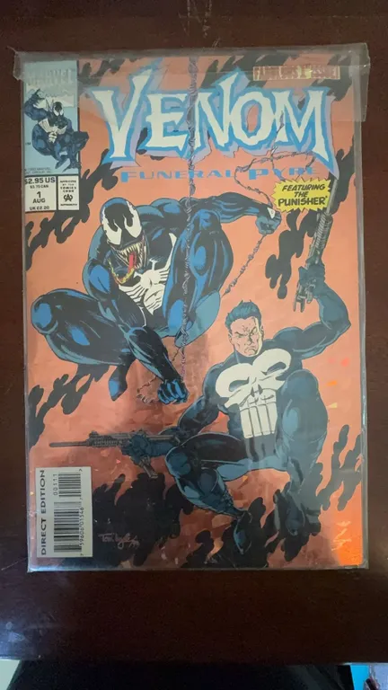 Venom Funeral Pyre #3 Marvel Comic Featuring Punisher 1993