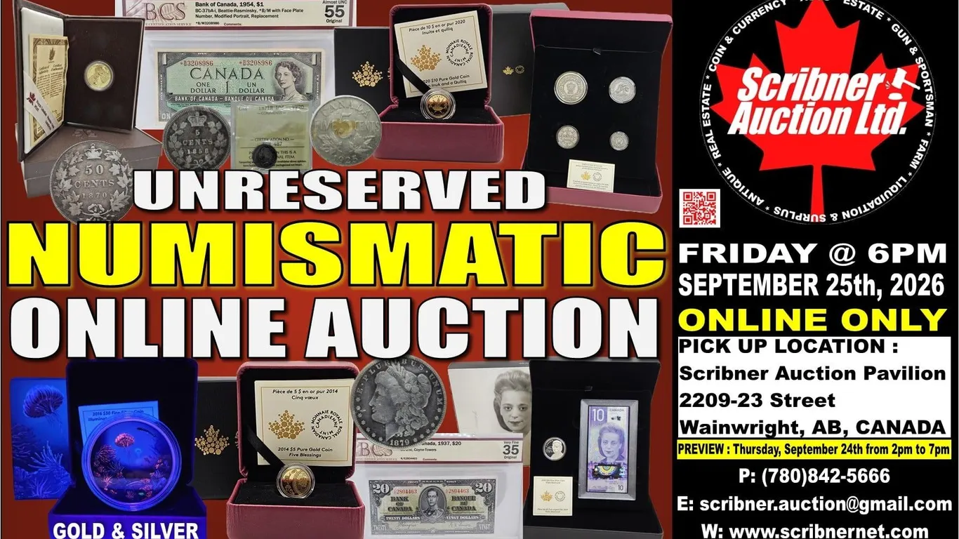 SEPT 25-26-27 : 2026 : COIN - PRIVATE COLLECTION & EQUIPMENT AUCTION - JEWELLERY