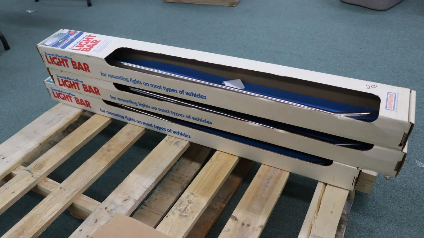 3 Superior truck, car, and van light bars, universal fitment, all appear new in box
