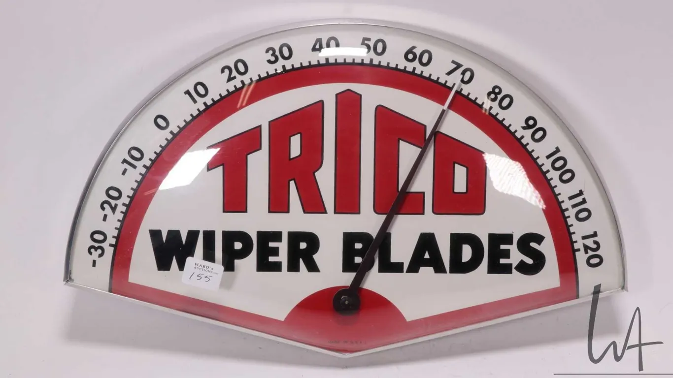Vintage Trico Wiper Blades 9" X 15" temperature gauge