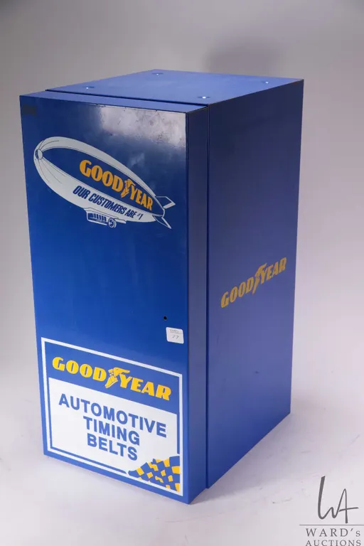 Vintage Good Year parts cabinet 20.5" H X 12" D X 10" W