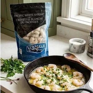 2 LBS - Voyageur Pacific White Shrimp 31-40 PC