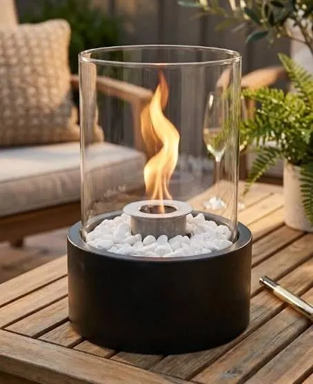 JHY Design Tabletop Fireplace XL Black