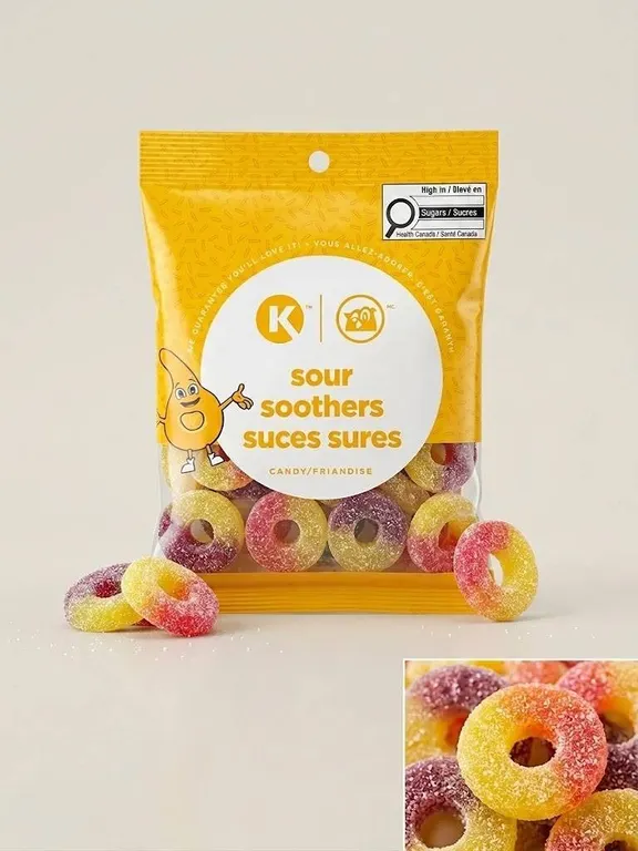 K Sour Soothers Candy 12 x 141g Bags