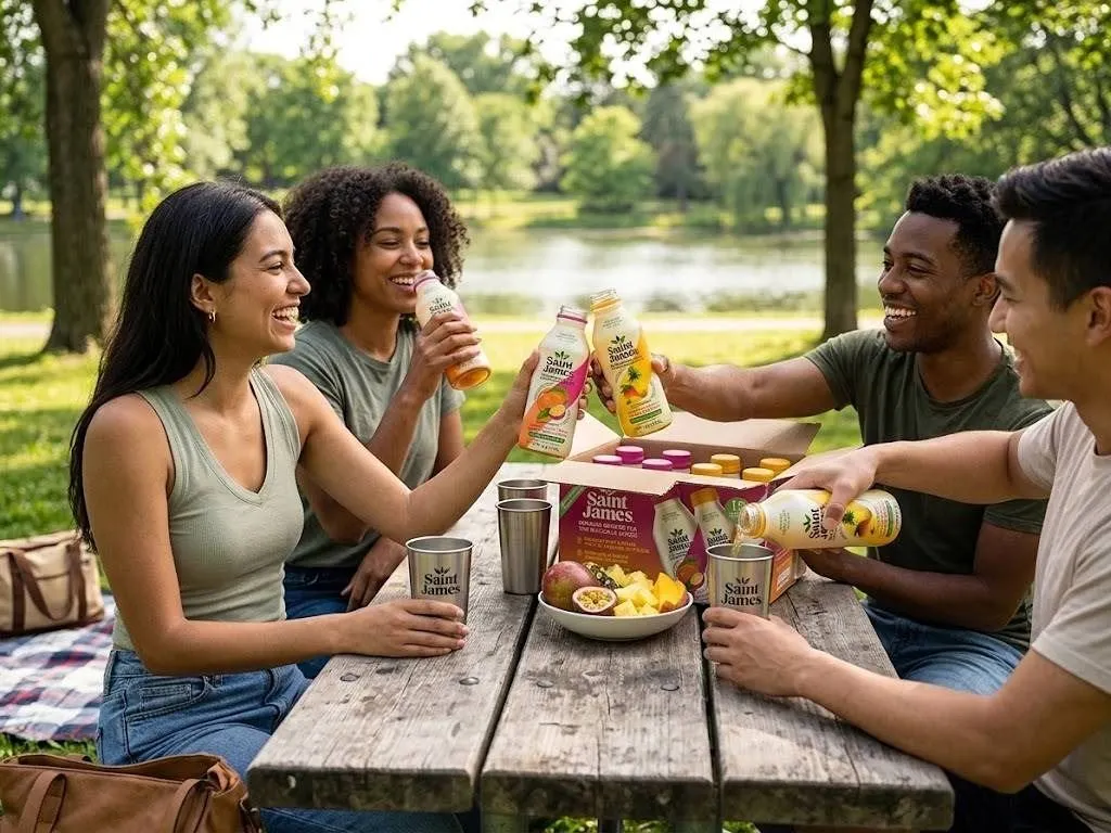 Saint James Organic Brewed Tea 15 Bottles