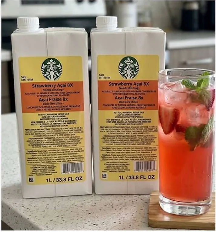 Starbucks Strawberry Acai 8x Concentrate 1L