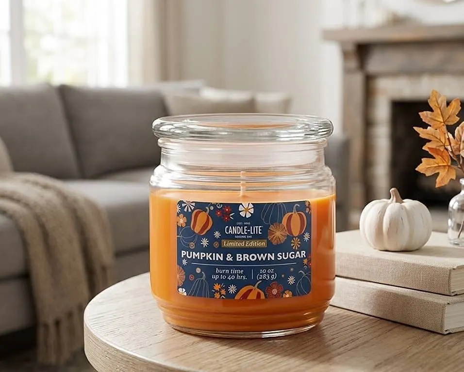 CL Fall 10oz Pumpkin & Brown Sugar Candles
