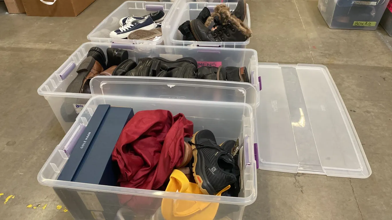 4 BOXES OF ASSORTED MEN'S SHOE'S