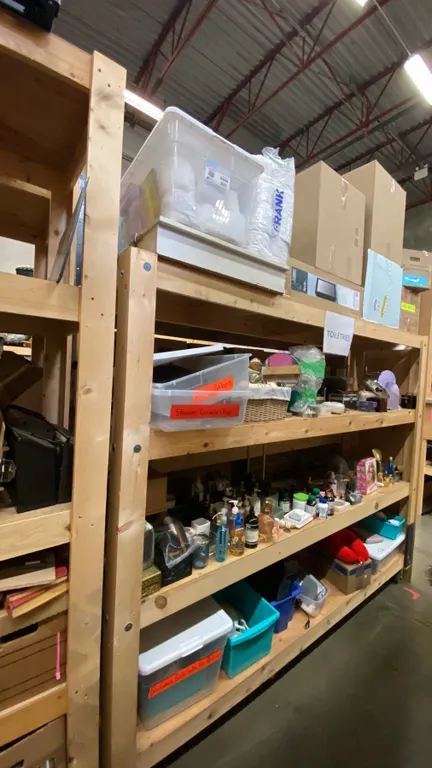 4 SHELVES OF ASSORTED TOILETRIES