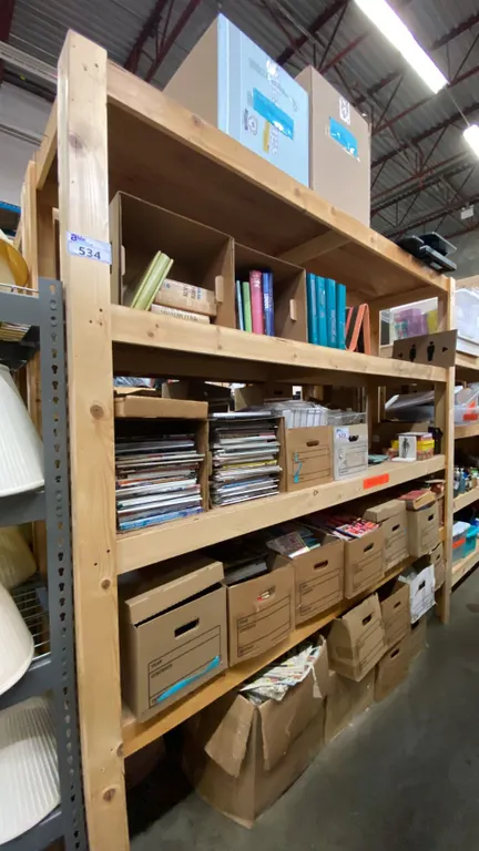 5 SHELVES OF BOOKS, MAGAZINES AND NEWSPAPERS