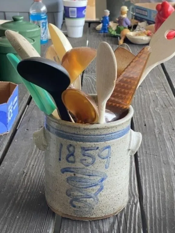 Stoneware Utensil Crock