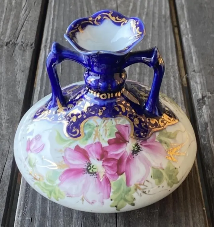 Blue and White China Dresser Vase