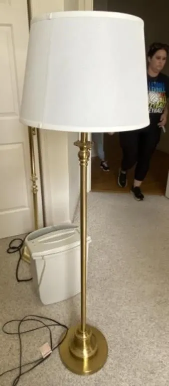 5' Brass Floor Lamp