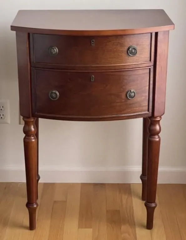 2 Drawer Cherry Nightstand
