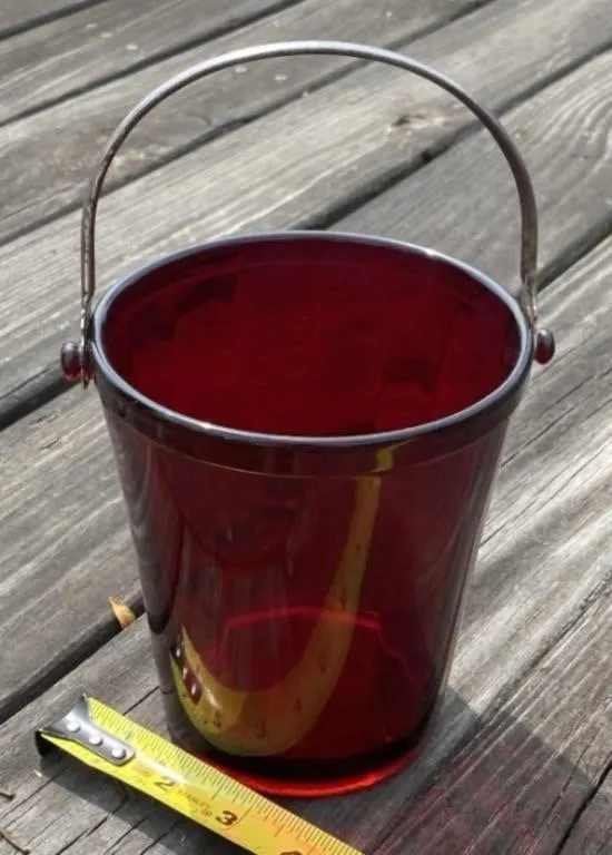 Ruby Red Ice Bucket