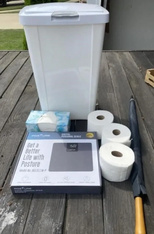 Scale, Trash Can and More