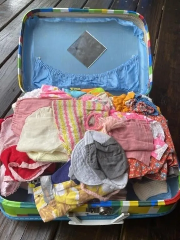 Suitcase Full of Doll Clothes