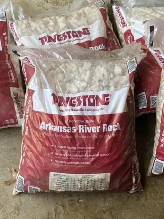 5 Bags of River Rock