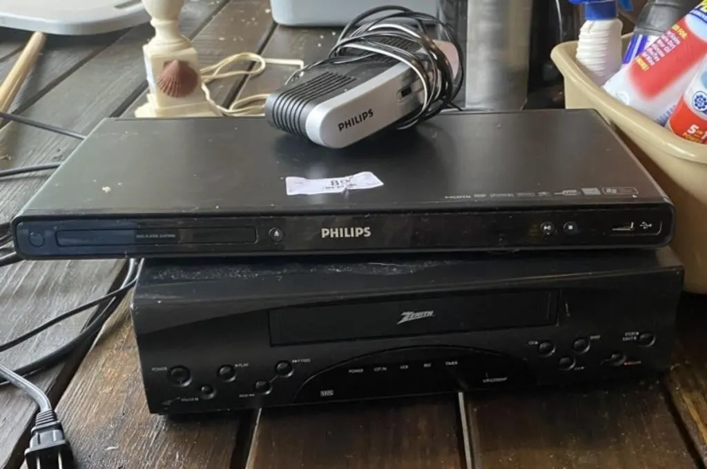 VCR and DVD Player