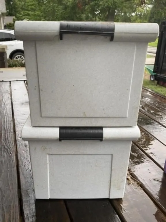 2 - Plastic File Totes