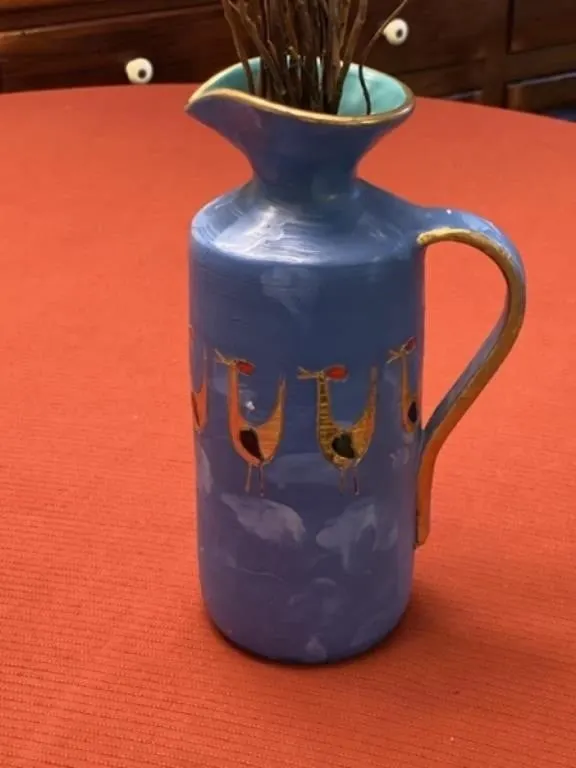 Decorative Pottery Pitcher