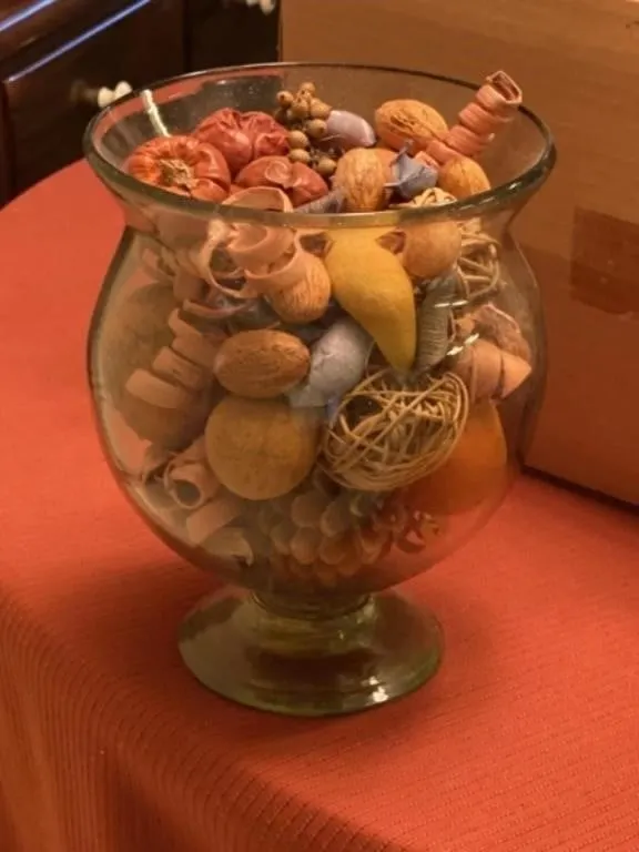 Decorative Vase and Contents