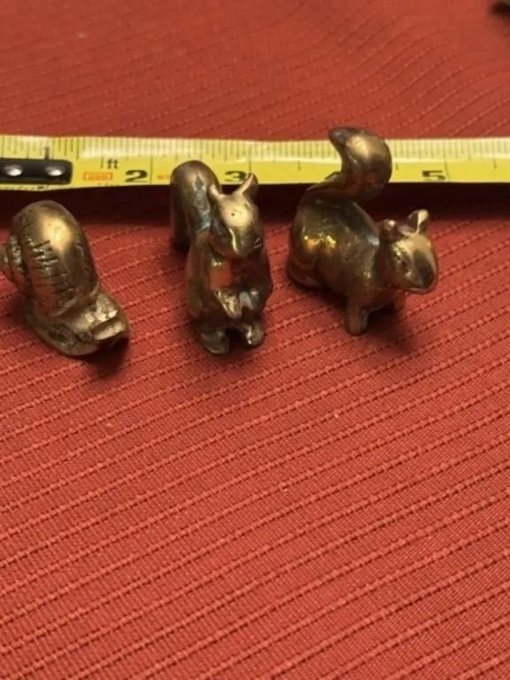 Brass Squirrels and Snail