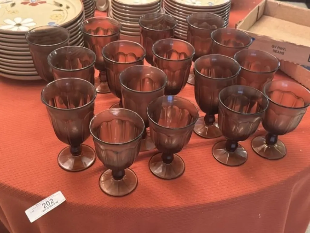 Brown Stemware