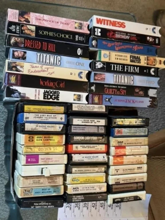 VHS and 8-Tracks