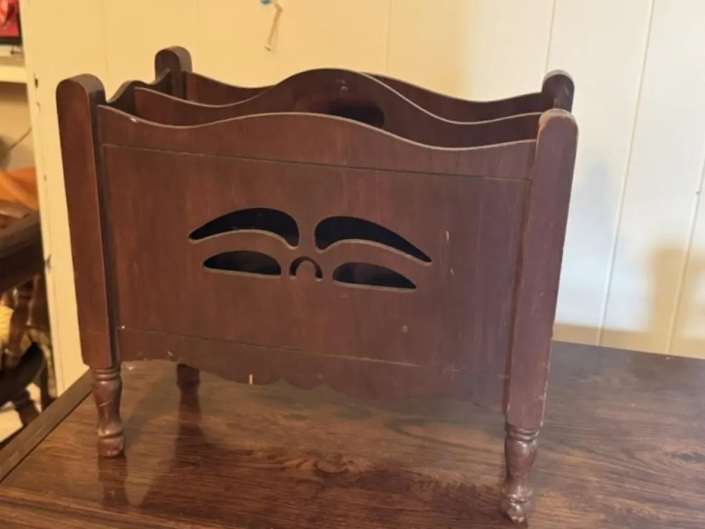 Mahogany Magazine Rack