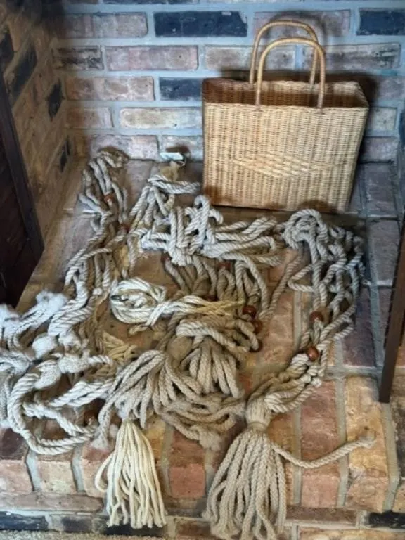 Basket Full of Macrame Rope