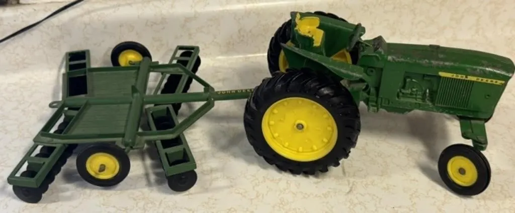 John Deere Tractor and Disk