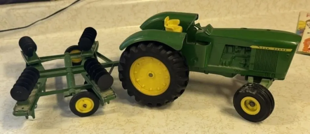 John Deere Tractor and Disk