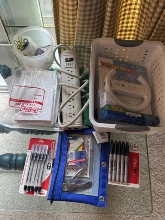 Power Strip, Sharpies, Office Supplies