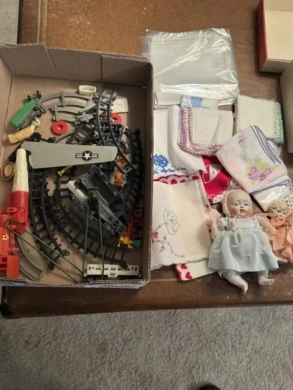 Lace Hankies, Toy Trains and More