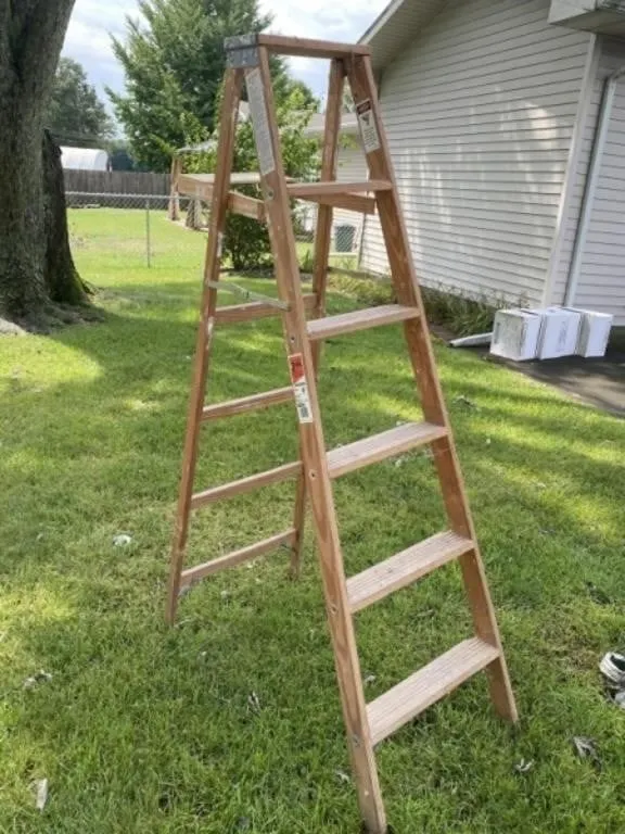 6' Werner Wood Stepladder