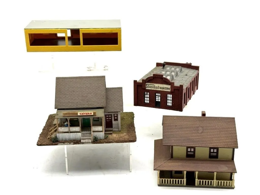 HO Scale Plastic Model Buildings 4” Tall and