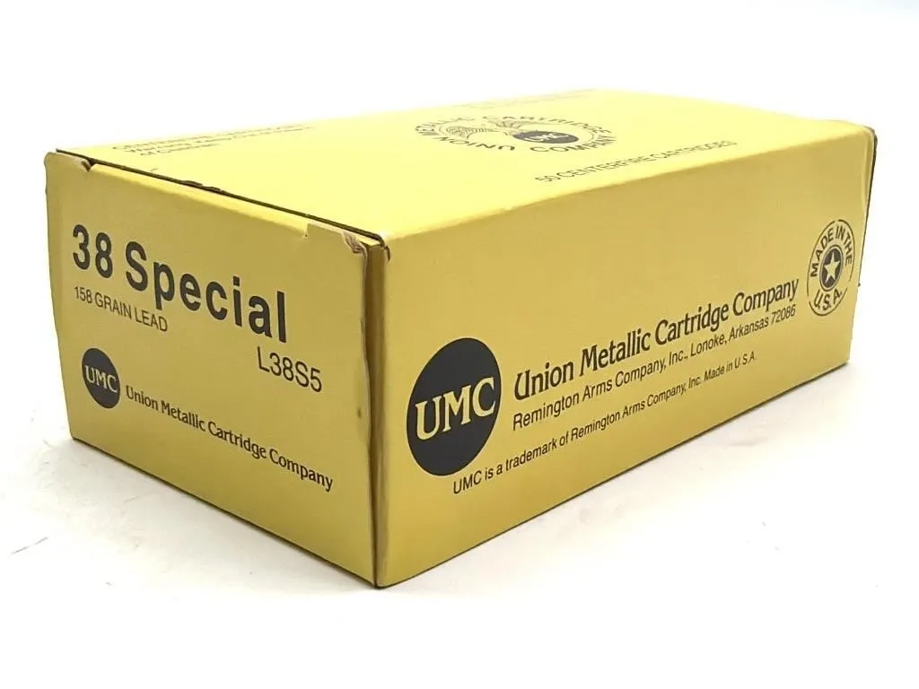 (50) Rounds UMC 38 Special 158 Grain Lead