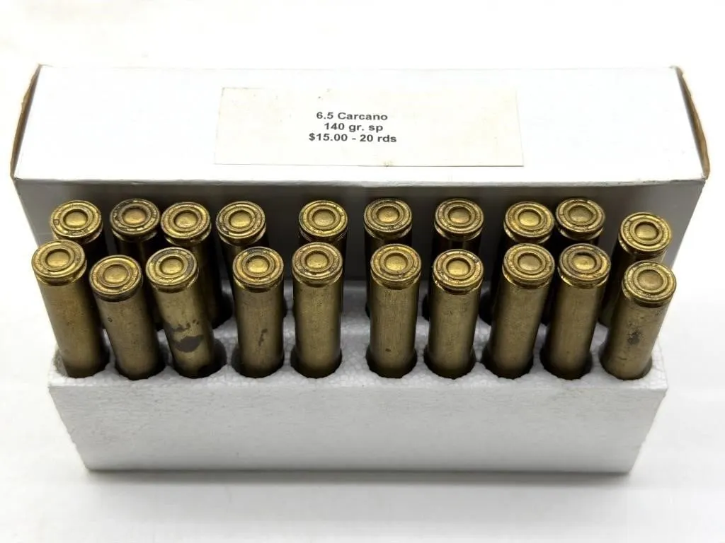 (20) Rounds 6.5 Carcano 140 Grain SP