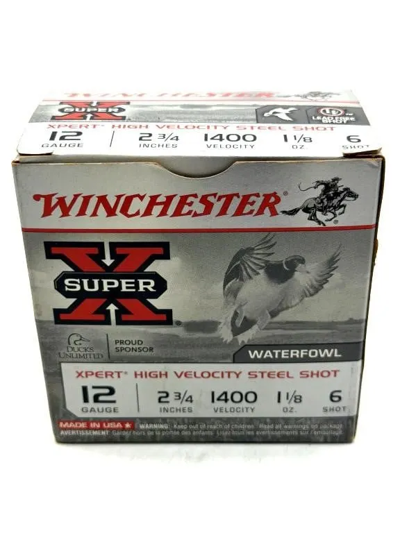 (25) Shotshells 12GA 2 3/4” 1 1/8oz 6-Shot